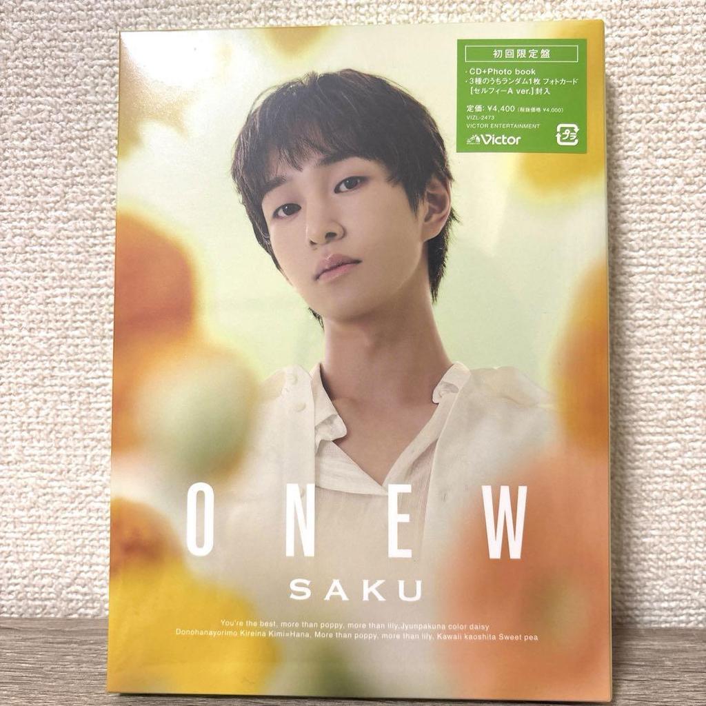 [USED] Product ONEW "SAKU" First Press Limited Edition + Regular Edition Clear File Photo Card Included