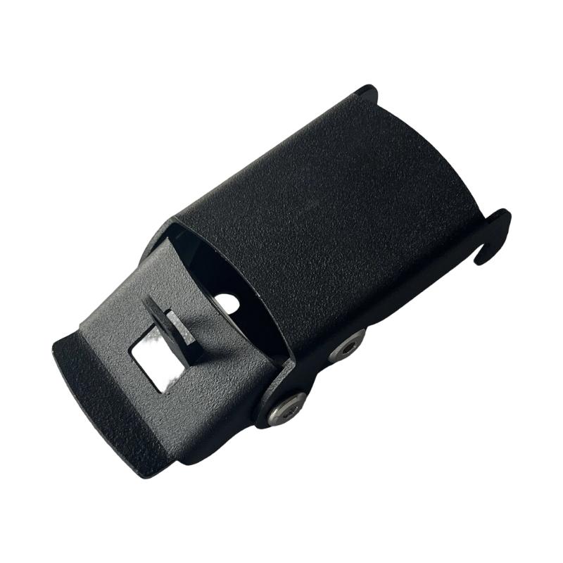 Hinged Roof Rack Installation Fastener Clasp with Stainless Steel Construction and Distinct Attachment Points for Securing Connection Hardware