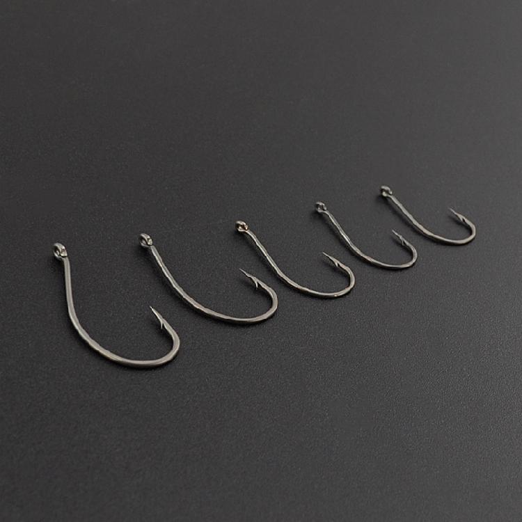 50Pcs Barbed Fishings Hook Eyed Fishes Hook Rustproof Carp Fishings Hook