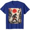 Samurai Bigfoot Japanese Vintage Graphic Ukiyo-e Art Funny T-Shirt