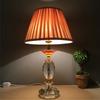 Abat-jour en tissu plissé de qualité avec cadre métallique pour lampe de chevet E27, lampadaire, décoration d'intérieur, différentes tailles et couleurs