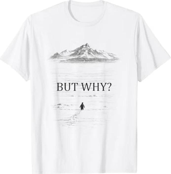 Penguin But Why Mountains T-Shirt XXXL