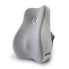 Meikaso Ergonomic Memory Foam Lumbar Support with Mounting Band, Washable (Light Gray)