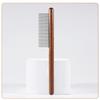 Solid Wood Handle Flea Comb: Single Row for Cats & Dogs - Removes Loose Hair & Cleans