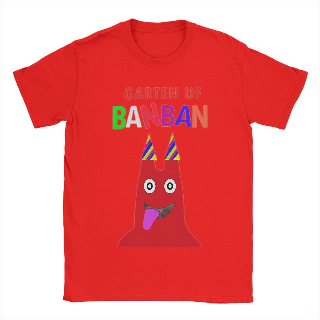 Garten of Banban Friends Characters T Shirts for Unisex Cotton Unique TShirts Round Collar  Tees Short Sleeve Tops Gift Idea