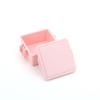 Miyoshi Seisakujyo Square Gelato Plain Lunch Box Strawberry 11 x x Single Features an clip and buckle Suitable for and other Microwave and dishwasher