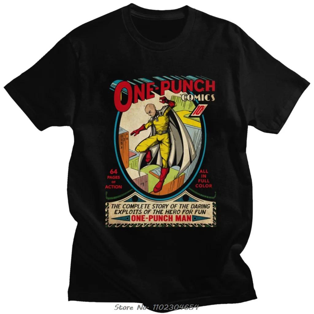 

Винтажная футболка унисекс One Punch, футболка унисекс с коротким рукавом Сайтама, футболка с изображением супергероя аниме, унисексга, фанатская футболка, хлопковая футболка, подарок, уличная одежда