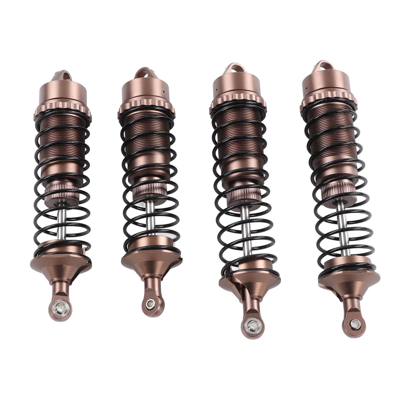 

4pcs RC Front Rear Shock Absorber for ARRMA 1 8 for Typhon for Outcast Aluminum Alloy RC Car Spring Damper Brown коричневий