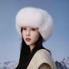 Women's Windproof Faux Fur Plush Winter Hat with Ear Muffs