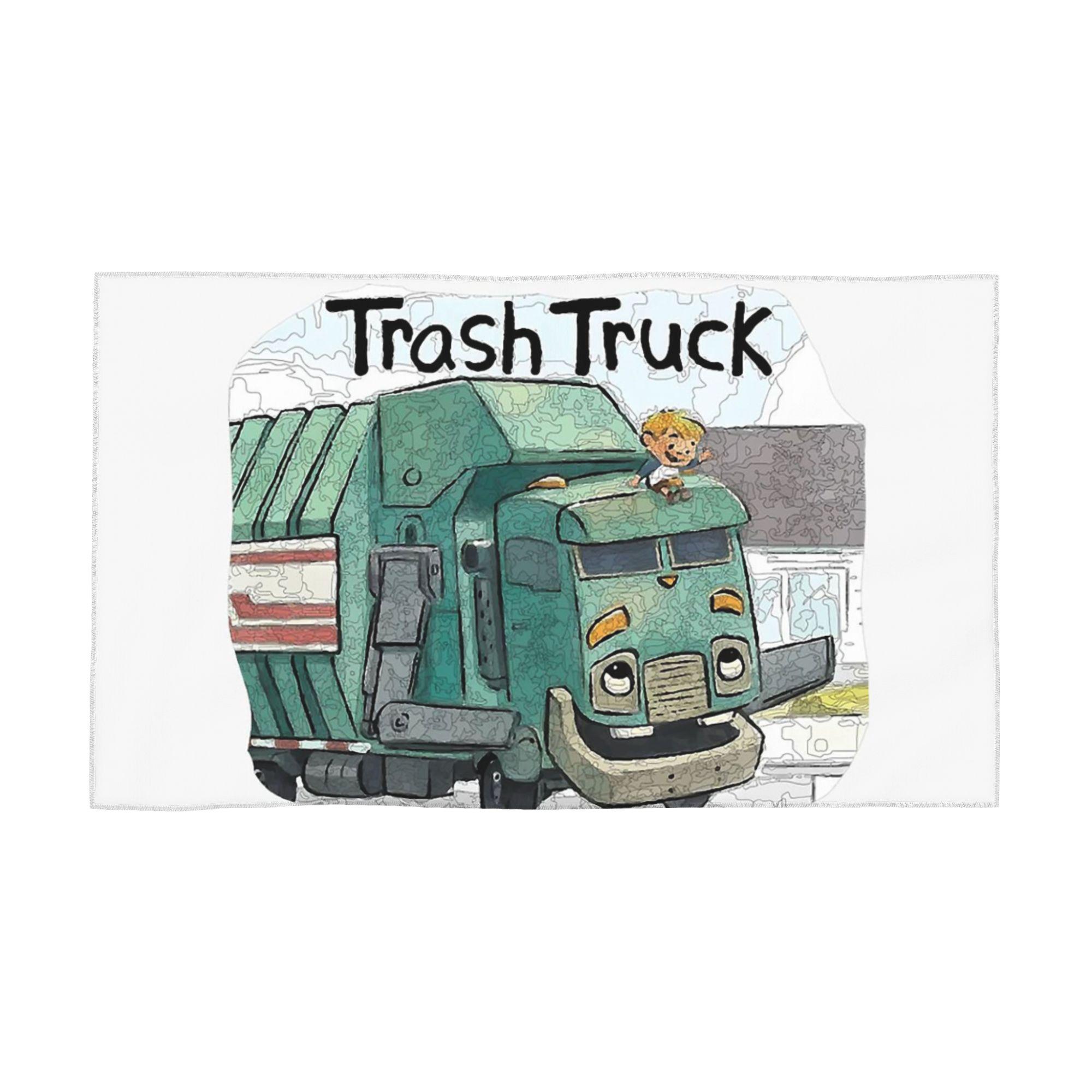 

Trash Truck cartoon Netflix Soft Face Towel Quick Dry Pool Bath Cotton Towels Absorbent W30*H60(CM)