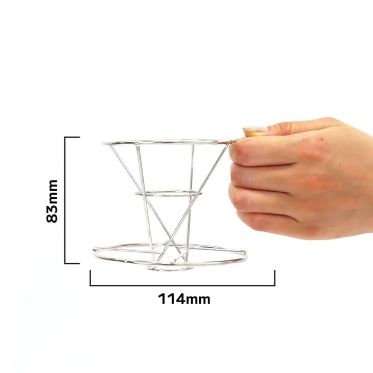 POKETLE Coffee Kit by Toyo includes a tool hand and coffee equipment set Steel, box, grinder, mill, filter, (beige)