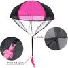 Parachute Toy, No Tangle Throw Throwing Parachute Men, Outdoor Children's Paratrooper Toy(pink,red,blue,green,camouflage)