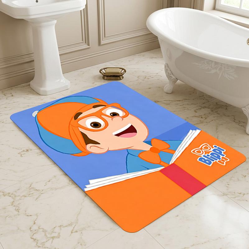 Blippi World Living Room Nonslip Area Rug Soft Carpet For Bedroom Game Playroom Sofa Office Home Decor Doormat Christmas Gift C9261141