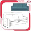 Sofa Sofa Alicja Sofa Bed Bonell Bed Family Furniture Blue