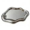Bandeja Decorativa Irregular con Forma de Nube Acabado Pulido Espejo Liso Bandeja Organizadora de Joyas para Tocador Baño Entrada Decoración