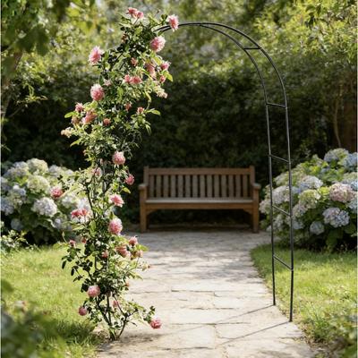 Climbing Plant Support Garden Arch Rose Flower Stand Outdoor Courtyard Wedding Decoration Balloon Arch Stand Climbing Vine Flowe