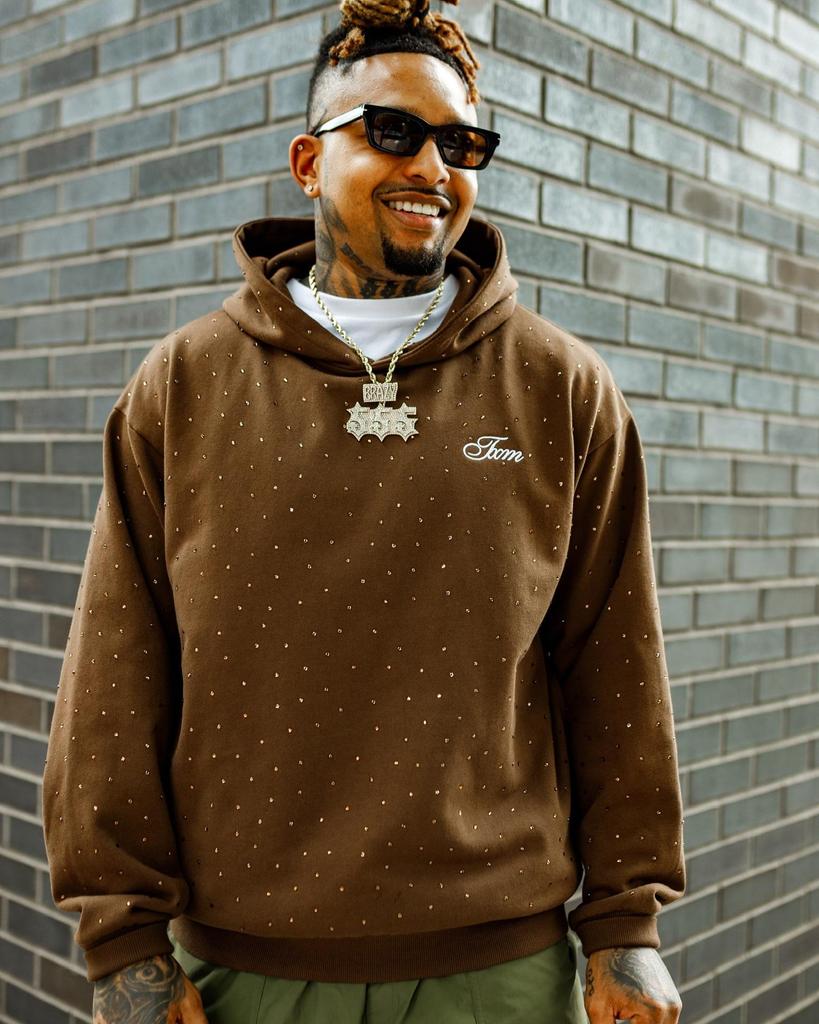 2025 Hip-Hop Style Rhinestone Long-Sleeve Sweatshirt for Men & Women