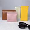 Automatic Closing Makeup Organizer Storage Bag Mini Lipstick Blush Portable Travel PU Leather Makeup Brush Tools Sunglasses Glasses Case Bag