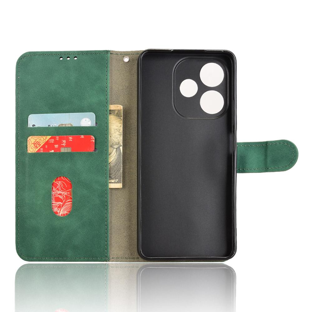 For Oppo A5 Pro 4G (Global)/5G (Global)/A5 Energy 5G (Kina) Lær Etui Hudfølelse Anti-fall Lommebok Flip Telefondeksel