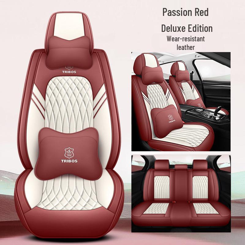 All-Season Full Leather Car Seat Cushion and Cover for Comfortable Fit