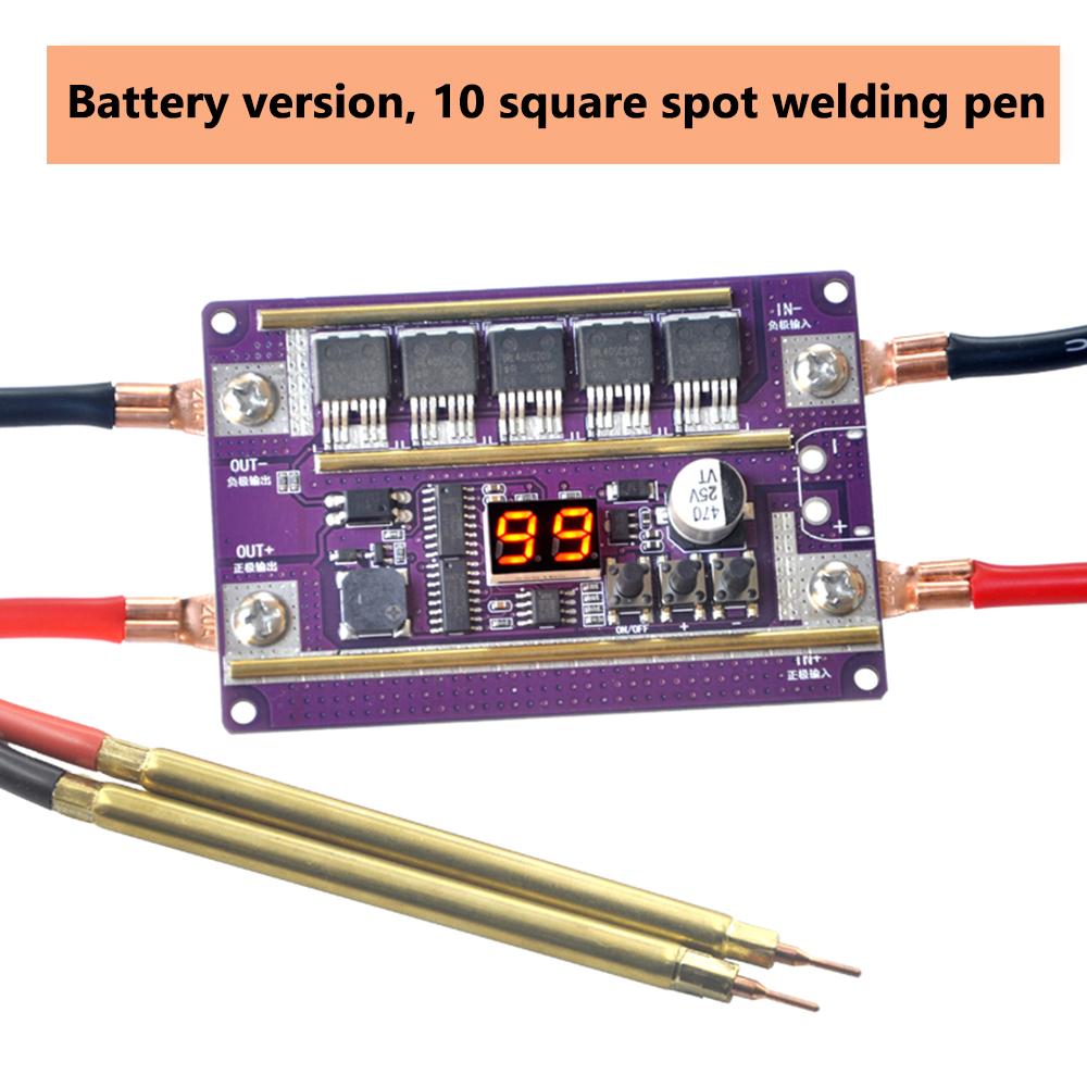 12V 99 Gear Spot Welder Module 5Mos Transistors 2390A Spot Welder Control Board Welding Machine 18650 Battery DIY Soldering Kit