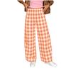 Damen Lässige Karottenhose mit weitem Bein Locker geschnittene Hose mit Taschen Elastischer Bund Bequeme Alltagskleidung