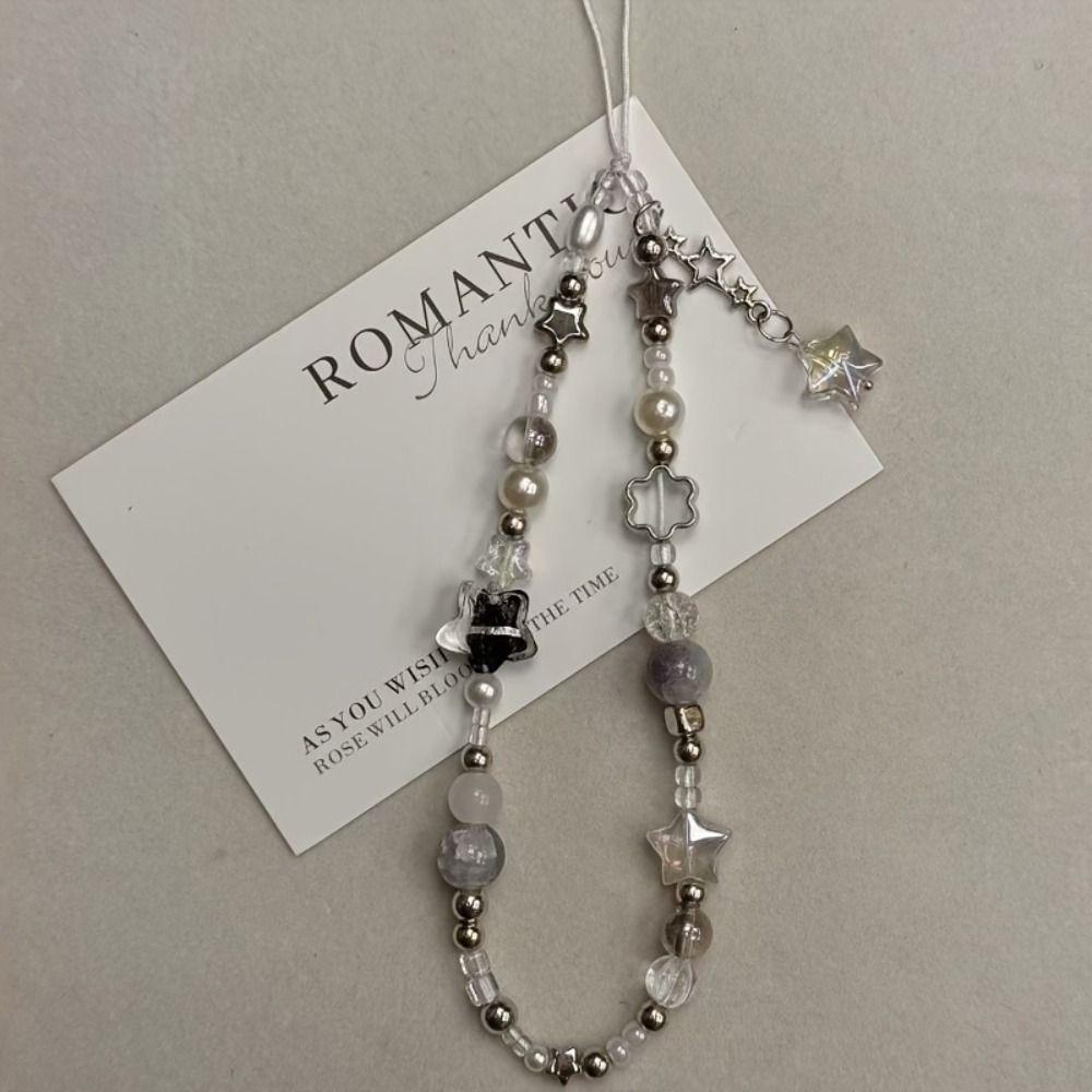 

Pearl Phone Strap Charm Gift Chain Lanyard Fashion Beaded Pendant