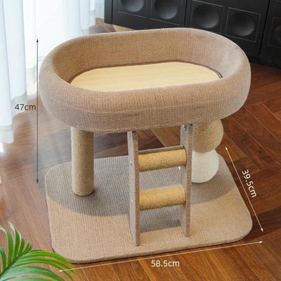 JINGRUIXIANG Cat Tree with Condo and Scratching Post
