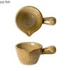 Ceramic Sauce Bucket Milk Pot with Handle Sauce Pot Sauces Dish Dipping Sauce Dish Milk Cup Dessert Bowl Snack Plate Gravy Boats