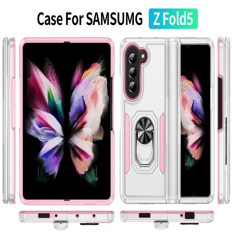 Suitable for Samsung Folding Machine Z Fold 5 Trailblazer with Ring ZFilp 6 Car Bracket Mobile Phone Case