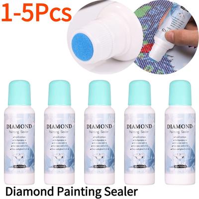 1-5Pcs 100ml Diamond Painting Sealer Conserver Permanent Hold Shine Effect Sealer 5D Diamond Painting Brightener Glue for Puzzle
