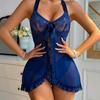 European and American New Hot-selling Sexy Lingerie Lace Temptation Nightdress Thong Two-piece Set