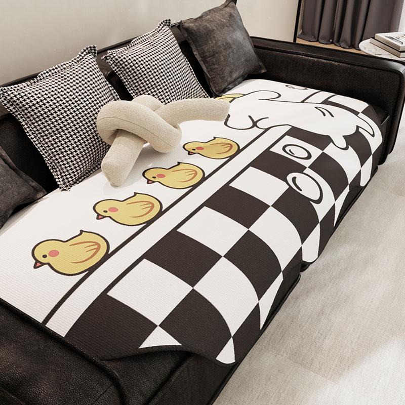 

1 шт. Подушка для дивана специальной формы, всесезонный универсальный чехол для дивана из шенилла, противоскользящий чехол, защитное покрытие для мебели в спальне 90x90cm