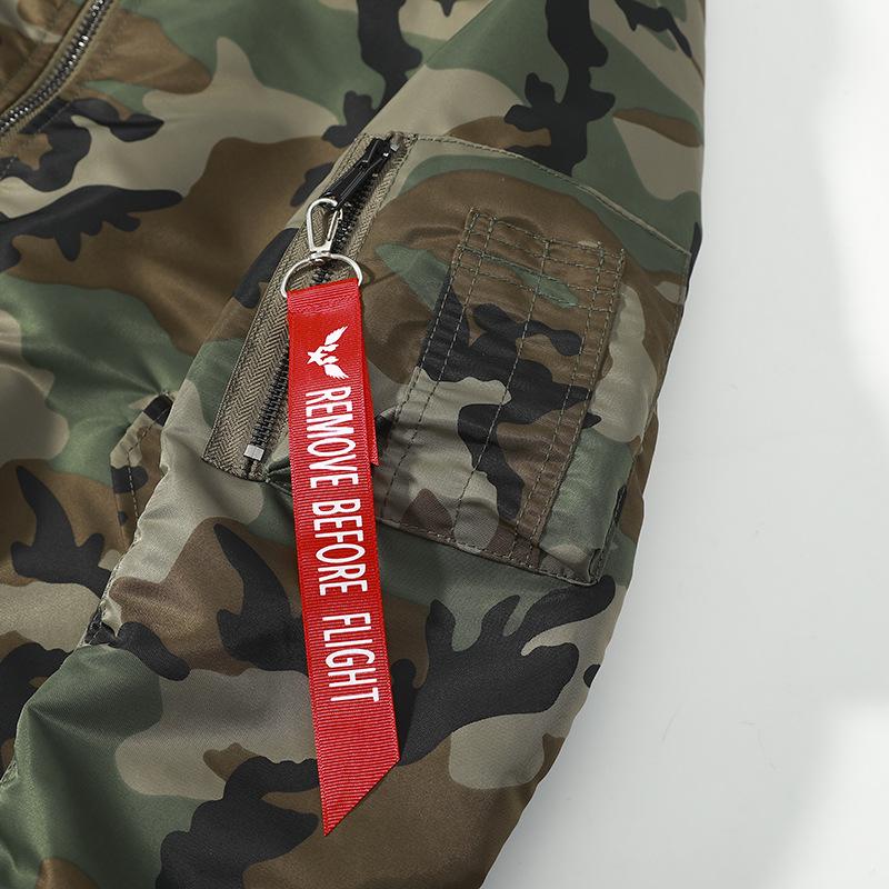 Giacca Camouflage Autunno/Inverno con Cotone/Giacca da Pilota Air Force Sottile Giacca da Volo da Uomo