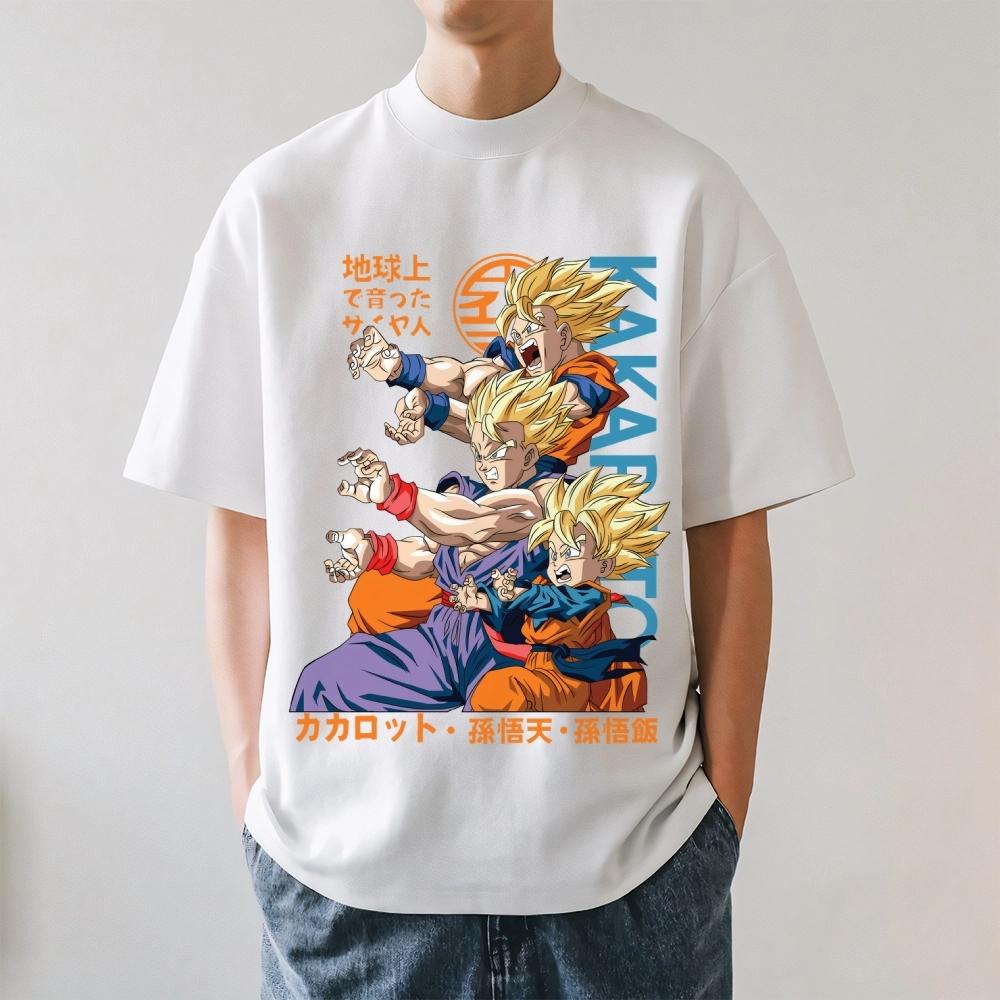 

2026 New Dragon Ball Goku Japanese Style Classic Print T-shirt Short Sleeve T-shirt Men s and Women s T-shirt Men s Tops S разноцветный