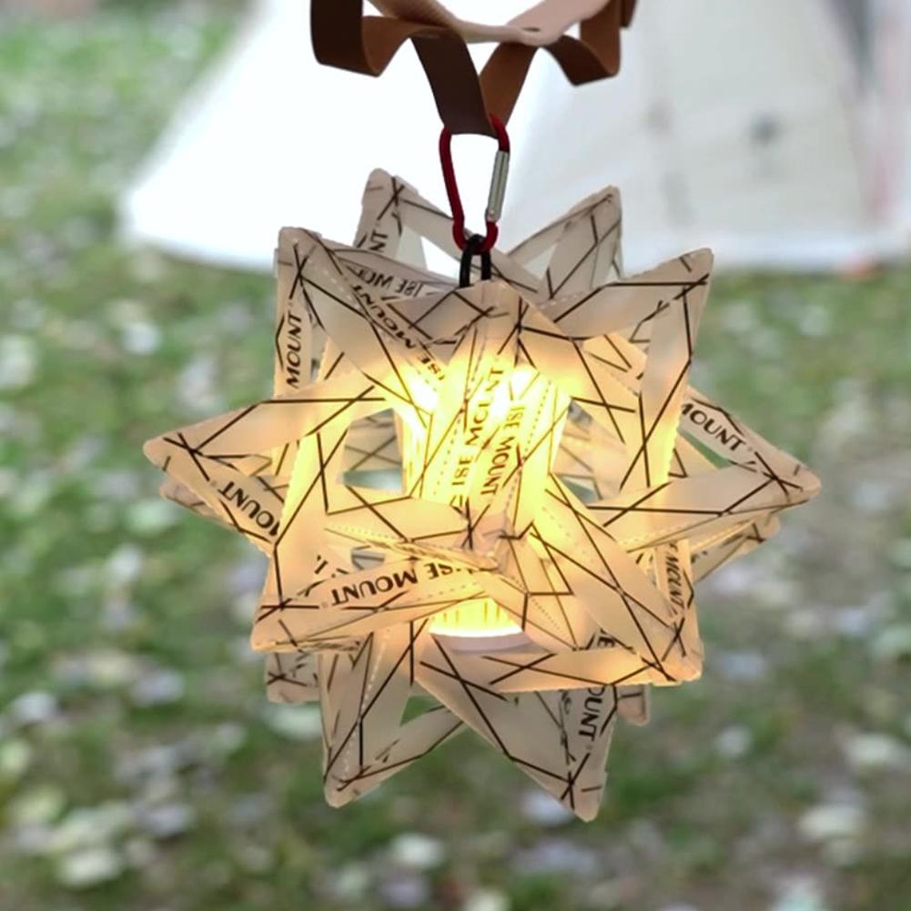 1-5PCS DIY Outdoor Star Camping Light Shade Waterproof Atmosphere Lamp Cover Wear-Resistant Decorative Lantern Lampshade
