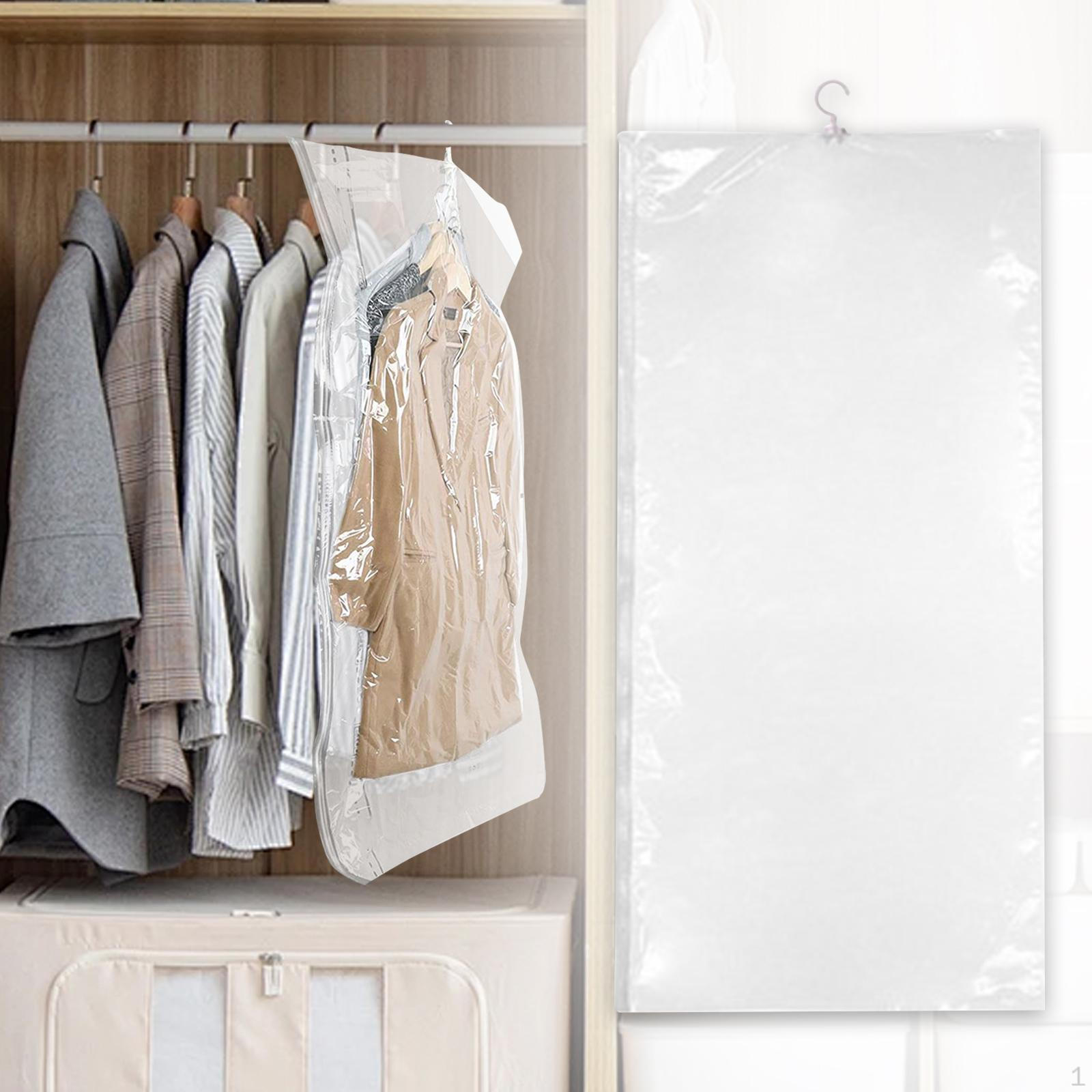 Подвесной вакуумный чехол для костюма с 5 кольцами и вращающимися крючками для мужчин чехол для костюмов пальто одежды 70cmx145cm 953₽