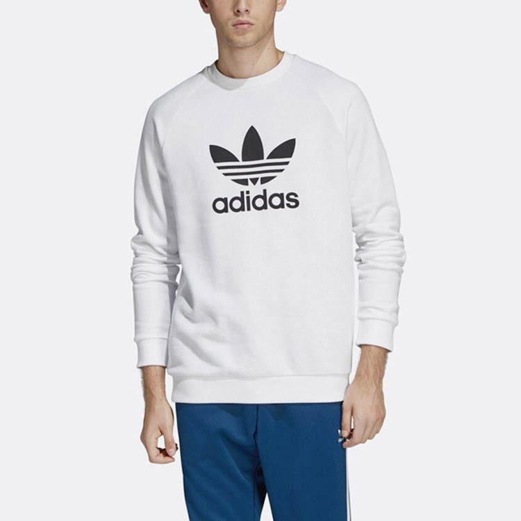 adidas originals Trefoil Warm-Up Crew Sweatshirt 'White' Men's DV1544