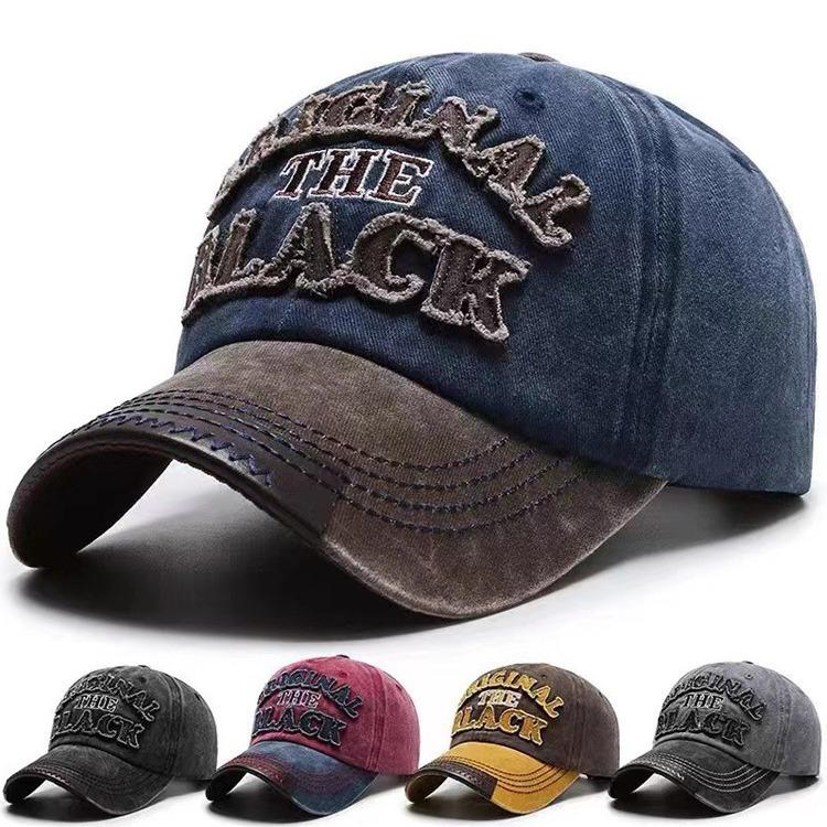 Hat Men's Washed Denim Cap Korean Version Outdoor Sunscreen Casual Versatile Street Spring and Autumn Shade Baseball Cap