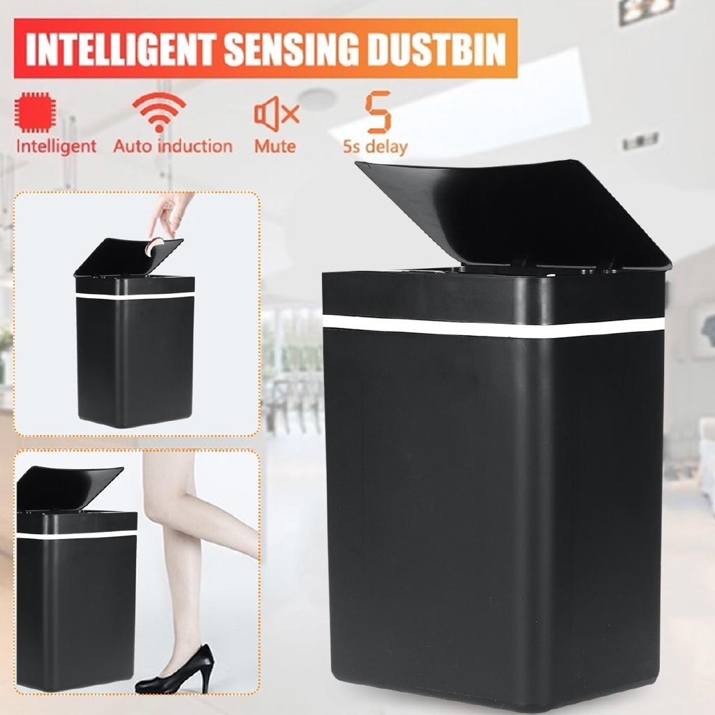 15L Induction Automatic Touchless Smart Infrared Motion Sensor Rubbish Waste Bin Kitchen Trash Can Garbage Bins for Home