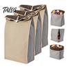 Flexible Pantry Storage Solutions Self Sealing Potato Bag, Breathable Non-woven Roll Top Closures Foldable Produce Bags Organizer, Reusable