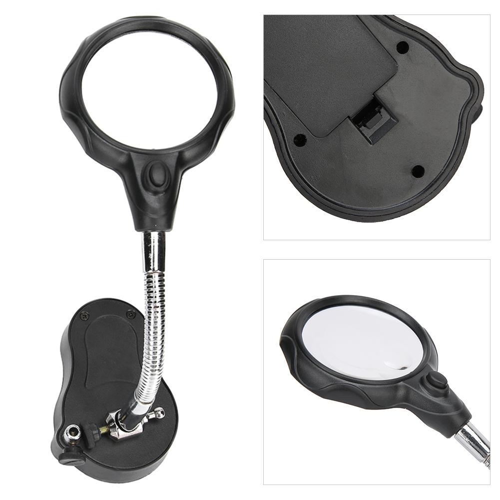 Magnifier Soldering Station Multifunctional with LED Magnifying Glass Repairing Tool