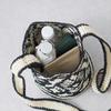 Raw wool knitting kit Monotone knitted shoulder bag #20-10