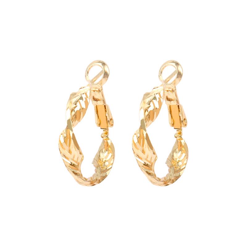 Trendy Retro Chain & Stud Earrings: Minimalist European & American Style Ear Cuffs for Women