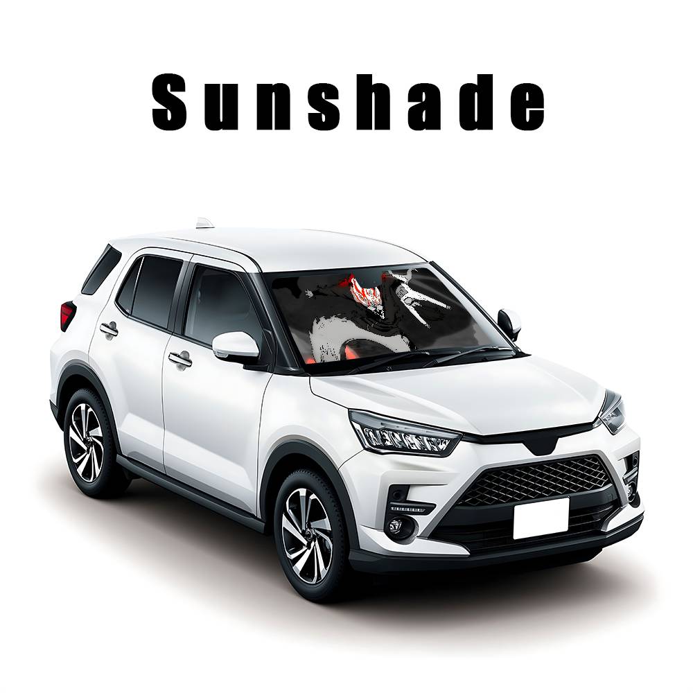 Anime D-Dandadan Car SunShade Car Sunshade Covers Cover Universal Windscreen Folding Visor
