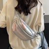 Crossbody Fanny Pack Niche Letter Embroidered Breast Bag Women's Style Literary and Artistic Fan Versatile Women's Chest Bag Women