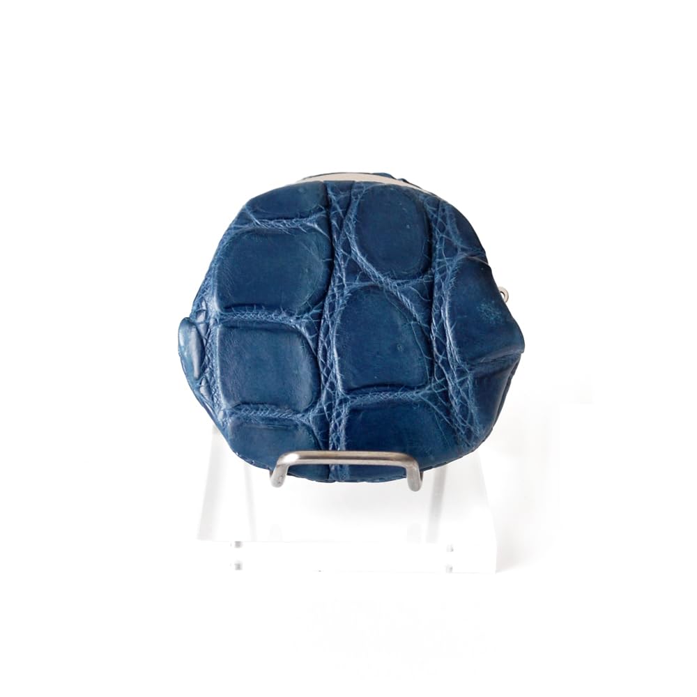 

Laquju Bag Handmade Genuine Leather Crocodile Mini Coin Case [Laquju] Maker s (Blue) синій