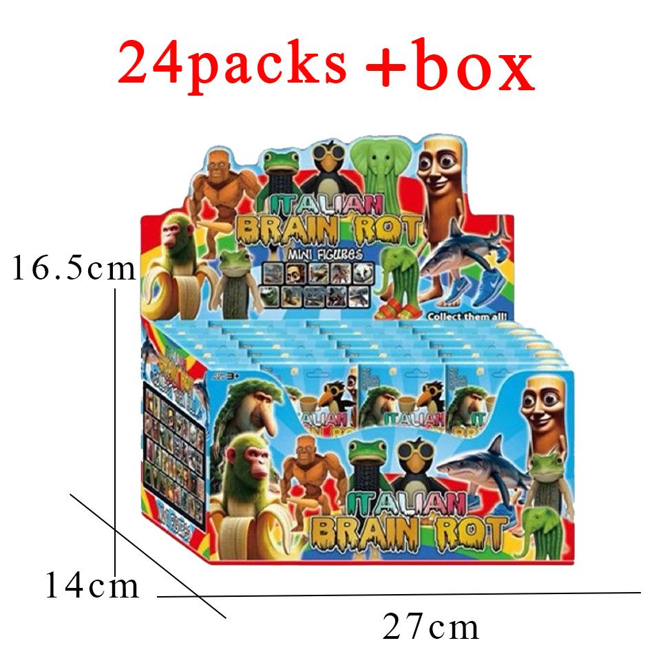 Italian Brainrot AI Animals Tung Tung Tung Sahur Figure Tralalelo Tralala Figurine Doll Toy Desk Decoration Model Ornament Gift