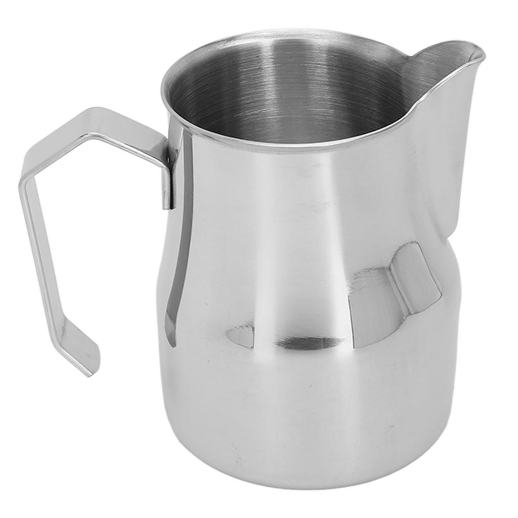 Milk Frothing Pitcher Coffee Steaming Pitcher 304 Stainless Steel Coffee Milk Cup Milk Frother Cup Olecranon Type