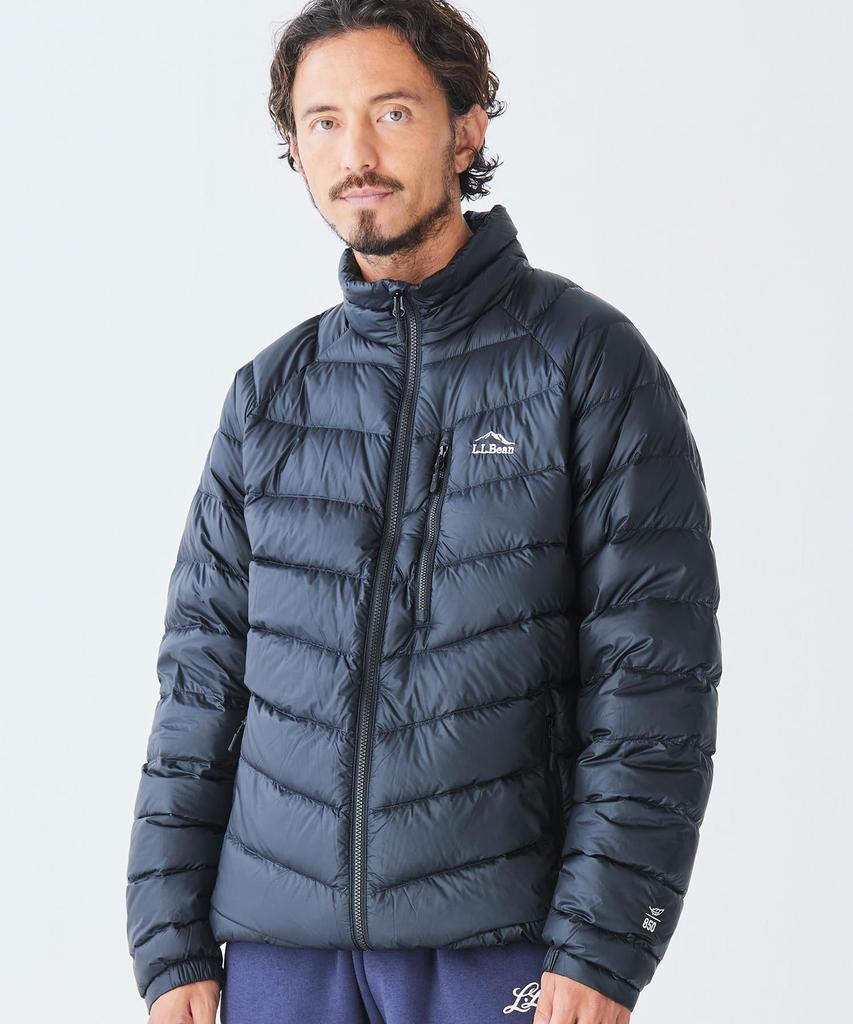 LL Bean Ultralight 850 Down Japan Size Ocean 0UXD921002 Men's Jacket, Fit, Small, Blue,